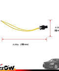 2 Pack LED Side Marker Light Kit Wires For Chrysler 300 2015 Through 2024 Black Front And Rear Bumper Connector