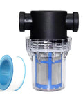 Inline Sediment Filter For Garden Hose And Pressure Washer, Three Quarter Inch Female Thread, RV Water Pump Strainer With 100 Mesh Stainless Steel Screen, Durable Shell, Reusable And Washable For Clearer Water And Longer Equipment Life.