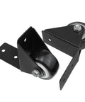 Set Of Four 1.5 Inch L Shaped Swivel Casters For Easy Furniture Moving, Anti Slip, Whisper Quiet Operation, Wear Resistant, Heavy Duty