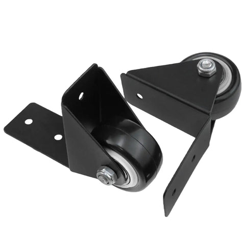 Set Of Four 1.5 Inch L Shaped Swivel Casters For Easy Furniture Moving, Anti Slip, Whisper Quiet Operation, Wear Resistant, Heavy Duty
