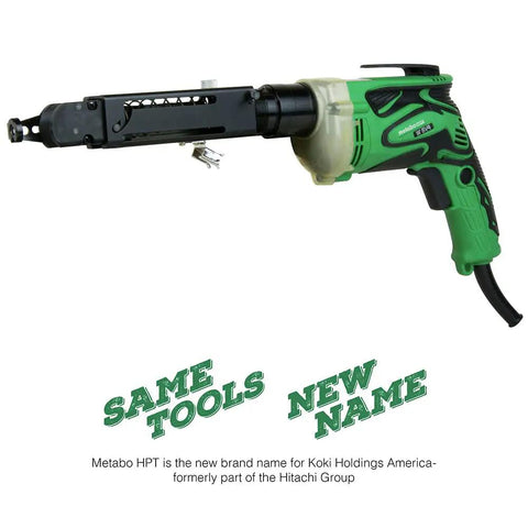 SuperDrive Collated Screwdriver with 24.6 ft cord and 6.6 Amp motor, ideal for drywall to wood and metal installations