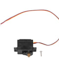 Heavy Duty Metal Gear Rc Motor Servo For Wltoys 244016 3365 Models, black with wires, includes mounting screw, smooth steering upgrade.