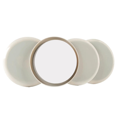 Slide Heavy Items With No Struggle Peel And Stick Floor Savers Round Furniture Sliders For Carpet gliding smoothly over area rugs pack of four tan discs.