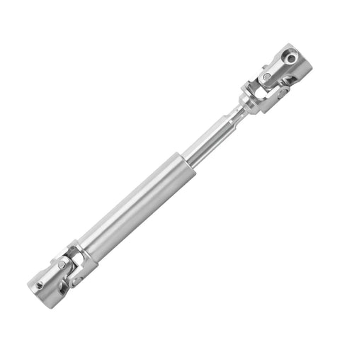 Stainless Steel Drive Shaft With D Shaped Hole For 1/18 FMS FCX18 RC Car Heavy Duty And Durable Transmission Axle Connection For Long Lasting Performance And Precise Fit, silver front and rear shaft