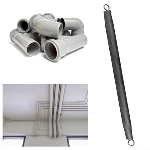 Top Quality 40Cm Flexible Pvc Pipe Bender Spring For Electrical And Plumbing Projects with gray PVC pipes and ceiling installation.