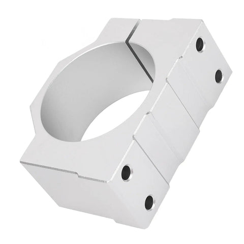 65mm Aluminum Spindle Clamp Motor Mount For CNC Router Durable Aluminum Alloy Motor Holder With Easy Install Includes 4 Screws Stable Vibration-Resistant Mount For Precise Machining