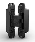 Black Invisible Door Hinge With 180 Degree Swing Heavy Duty Concealed Hinge Supports Up To 135lb Three Way Adjustable