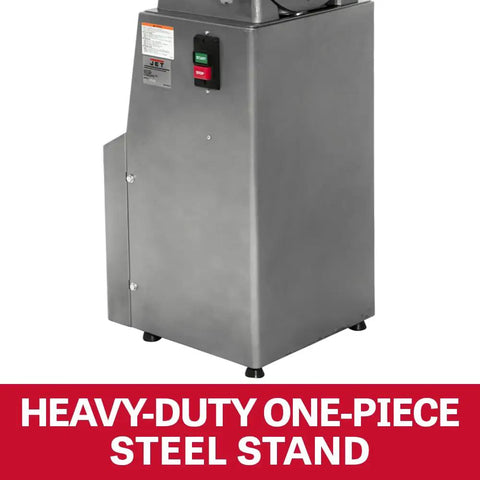 Heavy Duty 6 By 48 Inch Belt And 12 Inch Disc Combination Sander equipped with a steel stand, ideal for industrial use.
