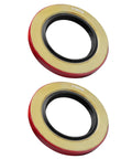 2 Pack Outer Frame Iron Shell Motor Oil Seal Replacement 478035 For Motors Stops Oil Leaks With High Elasticity Rubber Lip, Tight Shaft Seal, Dust And Water Resistant, Keeps Your Motor Running Smooth. Two red-gold seals
