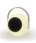 Eye Color Changing LED Lantern With 10W Bluetooth Speaker, White mood lamp with handle, wireless portable lantern speaker