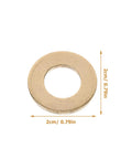 120 Piece Assorted Flat Washer Kit Featuring Nylon Brass and White Zinc Spacers With O Ring Gaskets M10x20 Size Perfect Replacement Washers For Household Screws Decks DIY Projects And Industrial Use, brass washer 2cm
