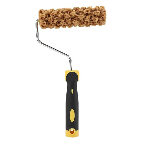 Heavy Duty Texture Paint Roller For Wall Decorating Featuring Eco Friendly Foam That Delivers A Hella Real Smooth Dope Coat To Your Drywall Without Any Sticky Mess, 12 inch roller with natural foam.