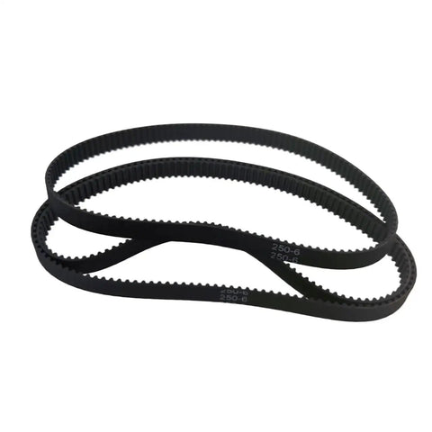 GT2 6mm Closed Loop Timing Belt 222 To 250mm For 3D Printers And CNC Machines, heavy-duty low-stretch black belt