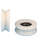 Grab This 10pc Set Of U Groove Plastic Coated Bearing 6202RS Pulley showing a durable nylon wrapped design for low maintenance.
