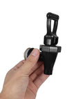 Heavy Duty Black Plastic Cooler Faucet And Reusable Spigot Tap With Leak Proof Seal For Water Buckets Party Coolers Beverage Dispenser shown held in hand.