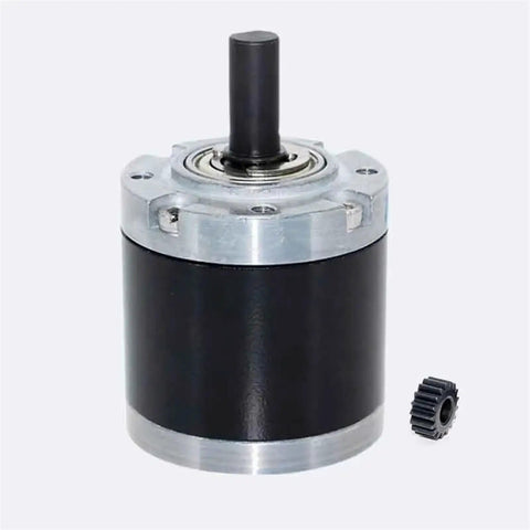 Beefy 42mm Planetary Gearbox Reducer Built Tough For Serious High Torque Loads With Durable Steel Gears with metal housing.