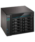 Powerhouse 10 Bay Network Attached Storage with 2.1GHz Quad Core, front view showing 10 bays and LED display