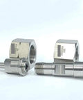 JISW22 Right Hand Female To One Quarter Inch Tube Auto Weld SUS316L stainless steel connector fitting close-up