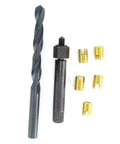 10 Piece Self Tapping Thread Repair Insert Kit For Automotive Machinery Construction And Appliances, Rugged Carbon Steel Inserts That Quick Fix Damaged Threads, Vibration Resistant And Easy To Use: drill bit, installer, inserts