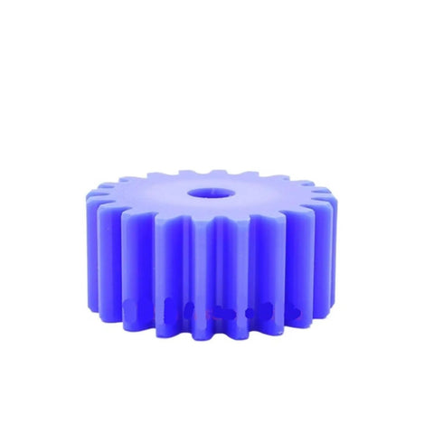 Blue Nylon Spur Gear 12T To 36T 1.5M Long Flat Cylindrical Drive Gear With 6mm Bore Easy Install Hassle Free Plastic Transmission Gear