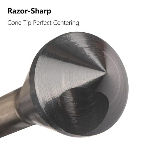 Close-up of TiAlN Coated Cobalt Countersink Drill Bit, 90-Degree Single End, M35 High Speed Steel, for Metal Stainless Steel Copper use