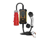 Premium Portable EV Charger 22KW 32A Three Phase Type 2 EVSE with WiFi APP Control and charging cable.