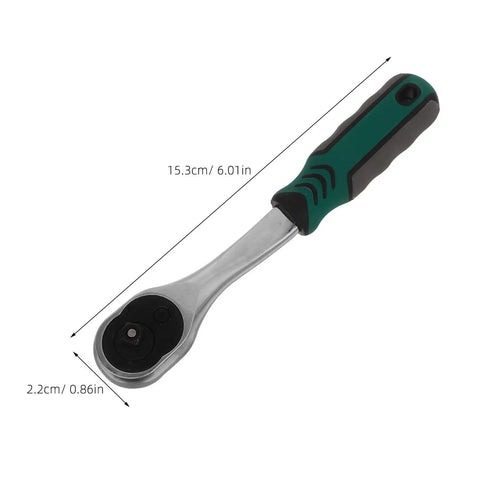 Heavy Duty 10mm Quick Release Ratchet Extension Featuring 72 Tooth Reversible Head For Mechanics Seeking Straight Fire Torque And Slick As Butter Movement In Tight Garage Spots, showing 15.3cm length and ergonomic handle.