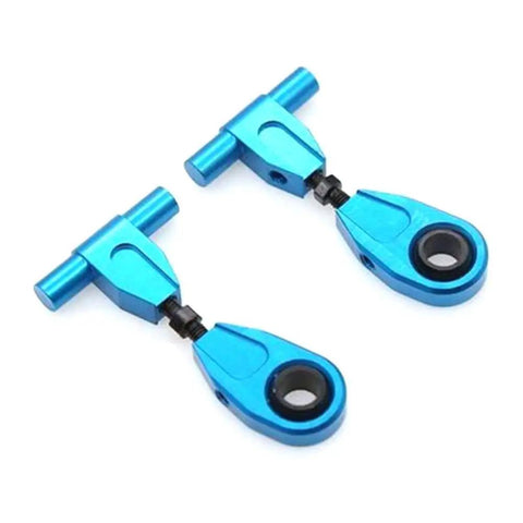 TT02 On Road RC Car Upgrade Part Kit With Aluminum Drive Shaft And CVD Steering Cups in blue for Tamiya TT02 1 10 Scale Vehicle