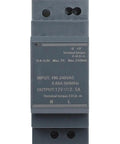 Ultra Slim Din Rail Power Supply 12V 2.5A 30W Industrial Switching Adapter showing input and output specifications