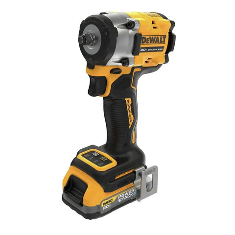 3/8 Inch Compact Impact Wrench Kit Delivers Sweet Torque And Snappy Action, features a brushless motor and battery.