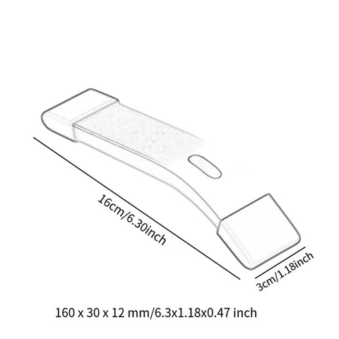 Diagram of T Slot Hold Down Clamp For Aluminum Workholding Deep Blue Anodized Aluminum Alloy Clamp, dimensions labeled 160x30x12mm