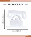 Closet Door Roller Catch For Cabinets And RV Furniture Easy Install Double Roller Latch, PP construction, 27x32 mm size.