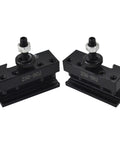 Two One Piece Quick Change Turning And Facing CNC Tool Post Holder OXA 250 002 for lathe, heavy-duty steel, side view