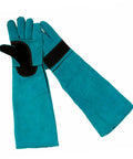 Pet Grooming Gloves For Dogs And Cats With Long Sleeve Protective Faux Leather, Safe Handling And Bath Time, Universal Fit For All Wrists