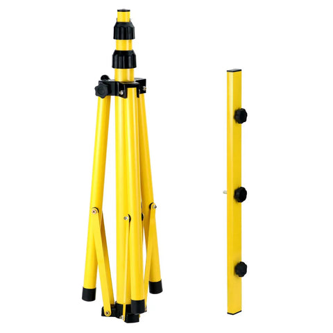 Adjustable Archery Target Stand Heavy Iron Tripod for Backyard Range and Club Practice with Rust Resistant Frame Height from 25 to 61 Inches