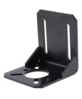 Universal motor mount bracket for CNC and 3D printers, L-type, 3mm steel, durable and versatile horizontal mounting solution.