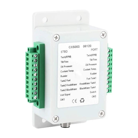 Plug And Play NMEA2000 Converter For Boats And Yachts, Converts Analog Signals To NMEA2000, 9-32V DC Marine Box, IP67 Waterproof.