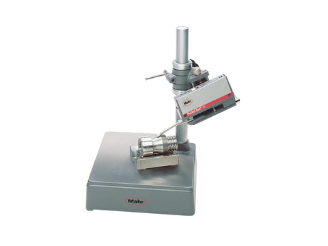 Portable Surface Roughness Gauge With Four Parameters Ra Rmax Ry Rz Aluminum Body Durable And Accurate Pro Grade Readouts After Measurement Adjustable Measure Length 1x 3x Or 5x Cutoff For Precision Metrology On The Go. handheld surface gauge on stand