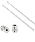 Two Lead Screws Pack 300mm 8mm Lead Screws With Stainless Steel Threaded Rod And Two Flexible Couplings For No Hassle Fast Install 3D Printer Z Axis Upgrade Kit Bundle.