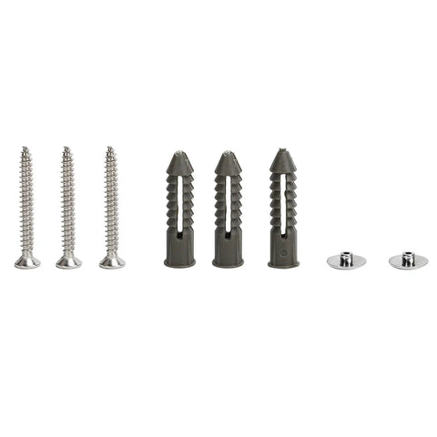 Rock Solid Stainless Steel Hinge Plays Nice With Tempered Glass Doors Smooth Polish Finish Fits 8 To 12mm Kitchen Cabinet Single Sided Curved Bathroom Hardware Guaranteed, installation screws and anchors.