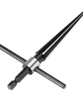 Hand Reamer Tool With T Handle For Pin Holes Hex Tapered Reamer Drill Bit Handy One Eighth To One Half Inch Range Three To Thirteen Mm High Speed Steel