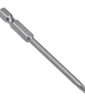 Five Piece T15 Magnetic Torx Screwdriver Bits Set With One Quarter Inch Hex Shank And Three Inch Length In S2 Steel For Industrial Use