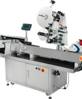 Plug And Play Automatic Double Sided Labeling Machine For Round And Flat Bottles Electric Drive Motor with sleek design.