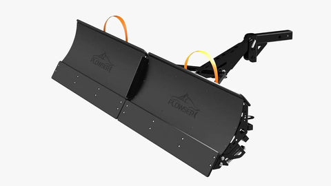 Snow Plow For Cars And ATVs Mounts By Hitch Fold Up Lightweight 78 Inch Curved Blade Clears 10 Inch Snow From Residential Driveways