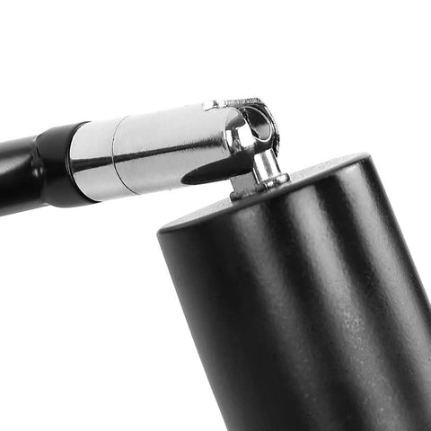 Close-up of rotatable spotlight head from Industrial Track Lighting Kit With Adjustable 3-Light Brass Lamp Holders