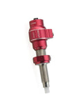 Dope Aluminum Cushion Plunger And Screw On Arrow Rest For Recurve And Takedown Bows With Tight Flight Stability And Crisp Shot Alignment In Fresh Red Kit, showing detailed view of plunger.