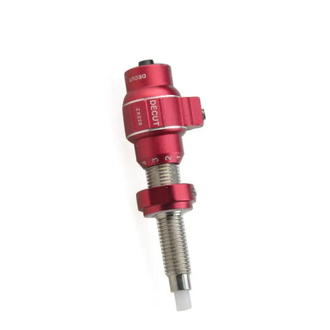 Dope Aluminum Cushion Plunger And Screw On Arrow Rest For Recurve And Takedown Bows With Tight Flight Stability And Crisp Shot Alignment In Fresh Red Kit, showing detailed view of plunger.