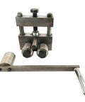 Manual Ring Roll Bender for Sheet Metal Bead Rolling, durable steel tool for creating rings, beads, and profiles, no electricity needed.