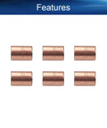 10 Pack Heavy Duty Sleeve Bearings With 12 Mm Bore And 14 Mm Outer Diameter arranged in a grid showing oilless bronze material.