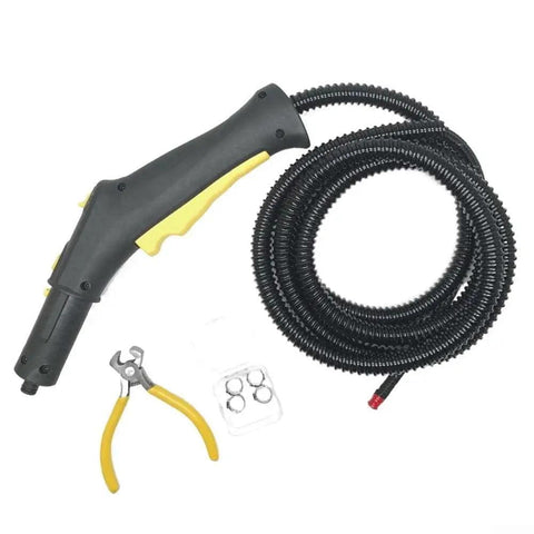Replacement Steam Hose For Multi Model Steam Cleaners SC1 SC2 SC3 SC4 With Reinforced Flexible Design For Consistent Steam Flow And Easy Tool Free Installation Part 4.322-048.3, hose with pliers and washers